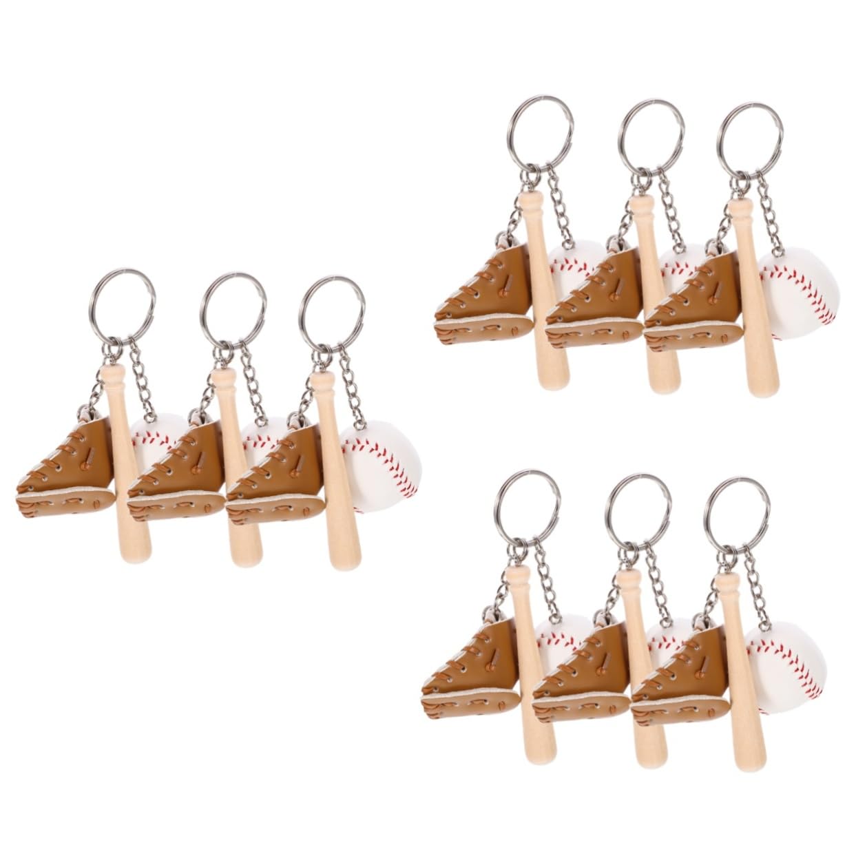 FRCOLOR Portachiavi Da Baseball Mini Portachiavi Da Softball Portachiavi Da Baseball Bomboniere Portachiavi Sportivo Portachiavi Portachiavi Carino Accessori Da Appendere