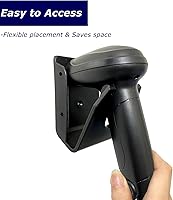 Vista 4 de Soporte Universal para Escáner, Soporte para Escáner de Código de Barras, Soporte de Pared para Lector de Código de Barras Compatible con Zebra