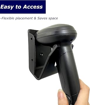Universal Scanner Holder,Barcode Scanner Holder,Barcode Reader Bracket Wall Mount Fit for Zebra Symbol LS2208 DS2278 LI4278 Most Barcode Scanners, with Screws & Wall Stickers (5pcs-Holder A1)