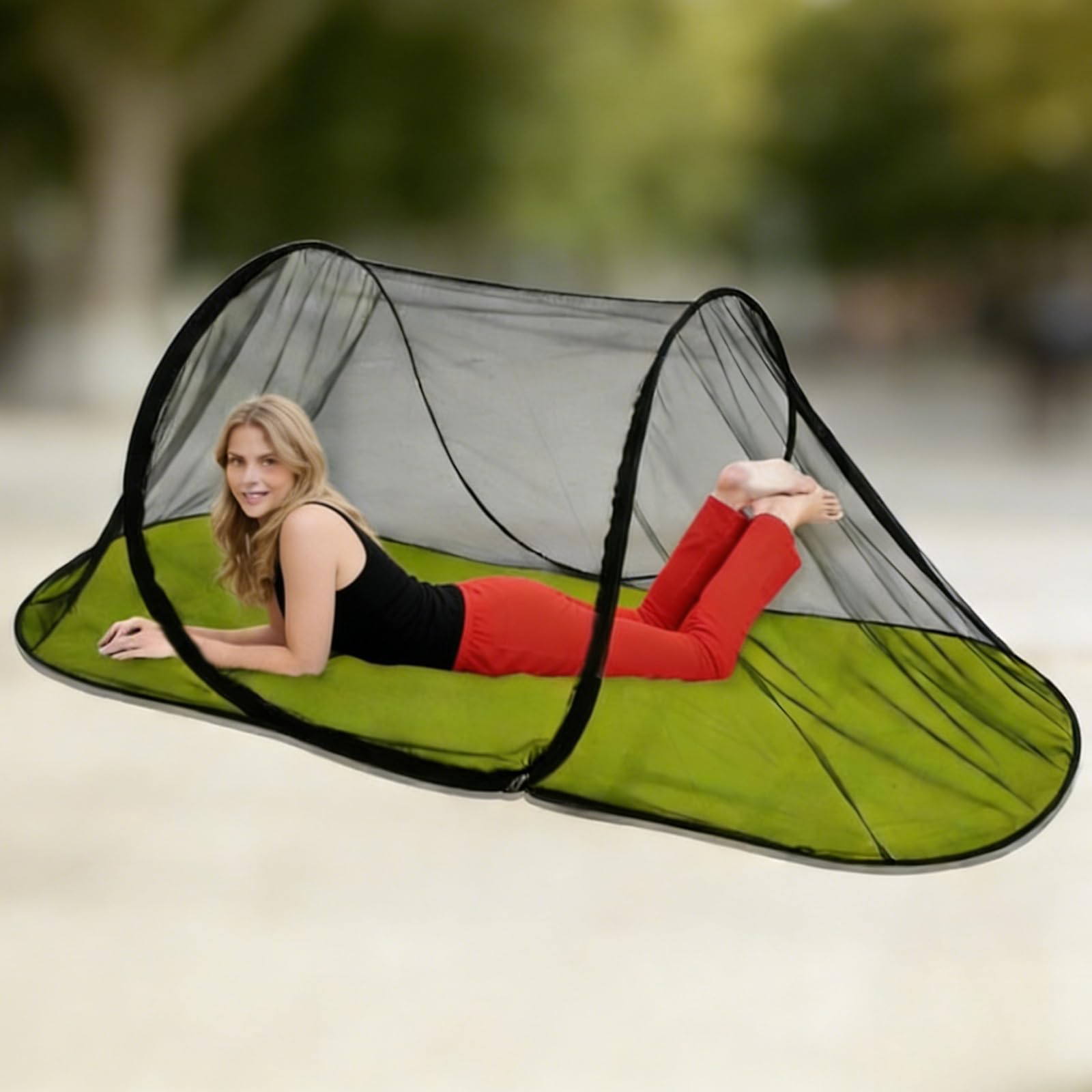 Zanzariera da viaggio pop up, zanzariera pop up, zanzariera pop-up, zanzariera pieghevole per la testa, per biancheria da letto, campeggio, viaggi