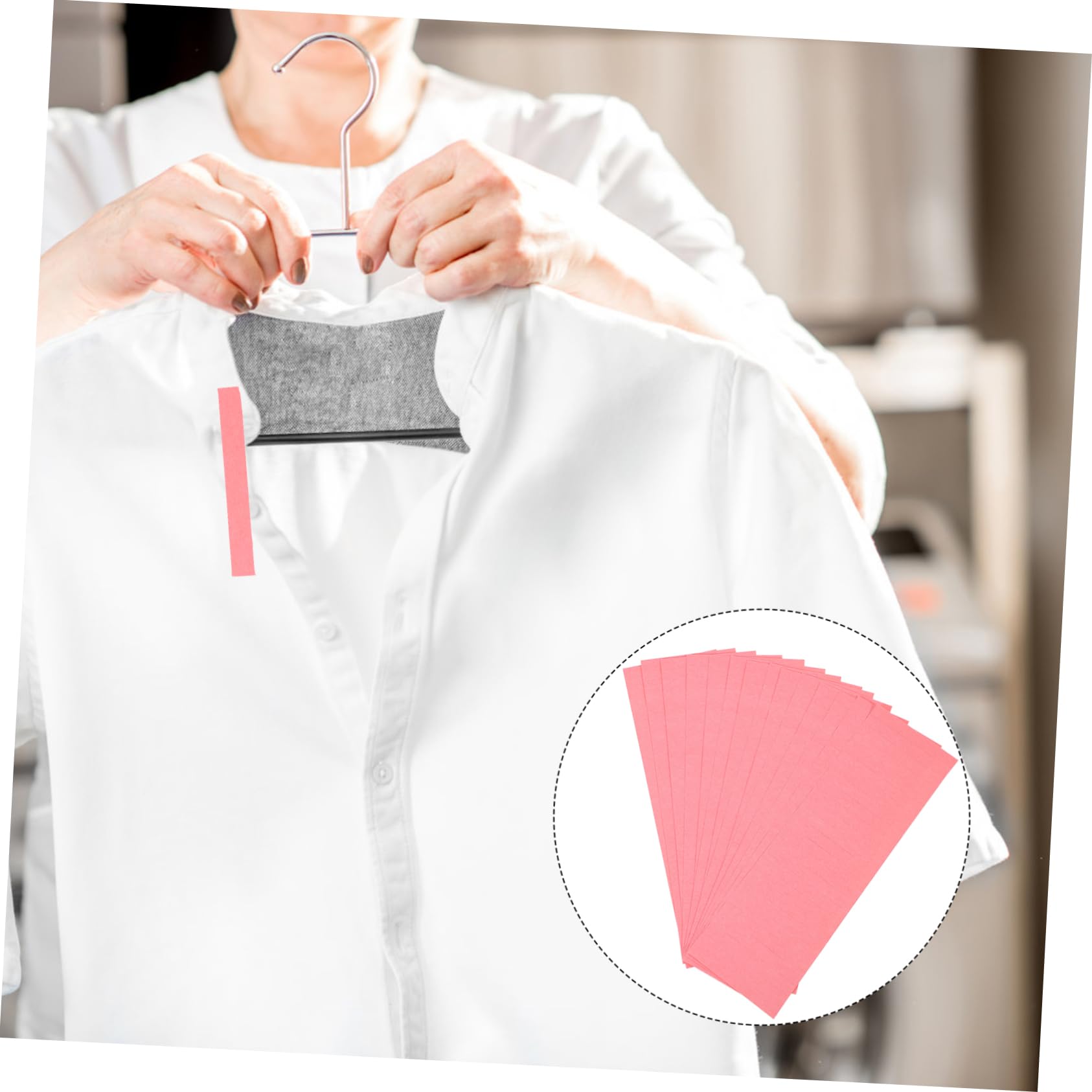 Beschreibbare Wäscheetiketten aus Papier Kleidungsetiketten 5200 Stück in Rosa Praktische Namensetiketten für Kinder für T-shirts und Innenschuhe für Kindergarten und Zuhause