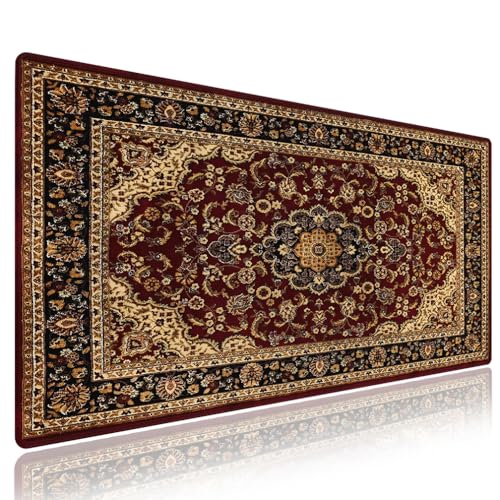 knseva. Large Gaming Mouse Pad with Stitched Edges - Vintage...