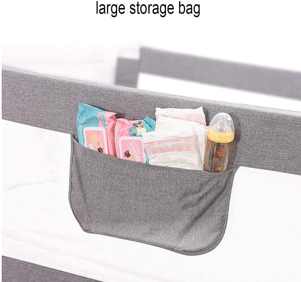 Baby Box Nursery Anti-collisione Guardrail Sollevamento Verticale Letto per Bambini con Rete ventilata Giocattolo Anti-Caduta anticollisione Regolabile in Altezza (Dimensioni: 200