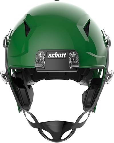 Vista 90 de Schutt Vengeance A11 Youth Football Helmet Verde oscuro