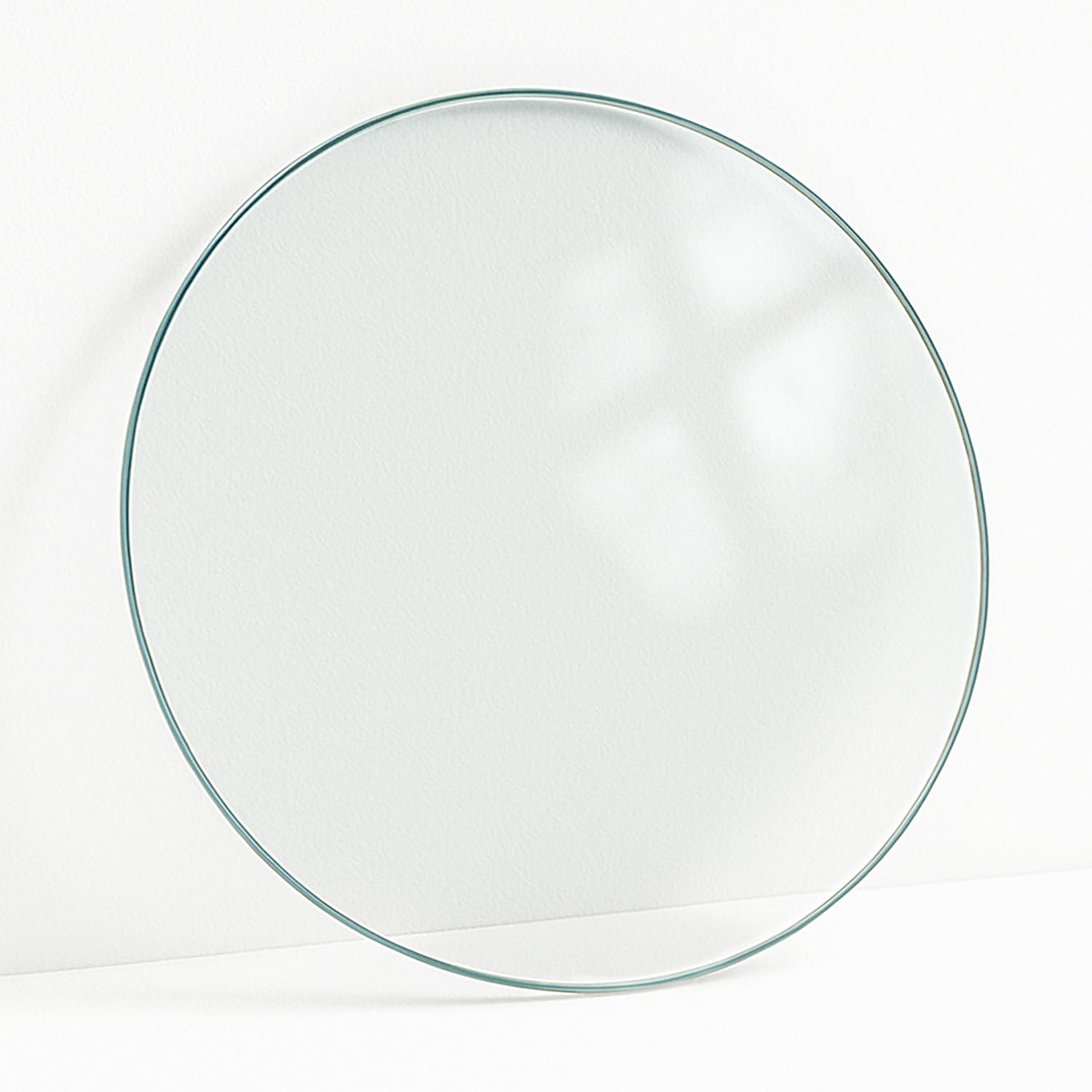 Rund Tischplatte Hartglas Glasplatte Transparent für Tisch 90 cm Gehärtete Durchsichtig Couchtisch Platteaus Gehärtetem Glas