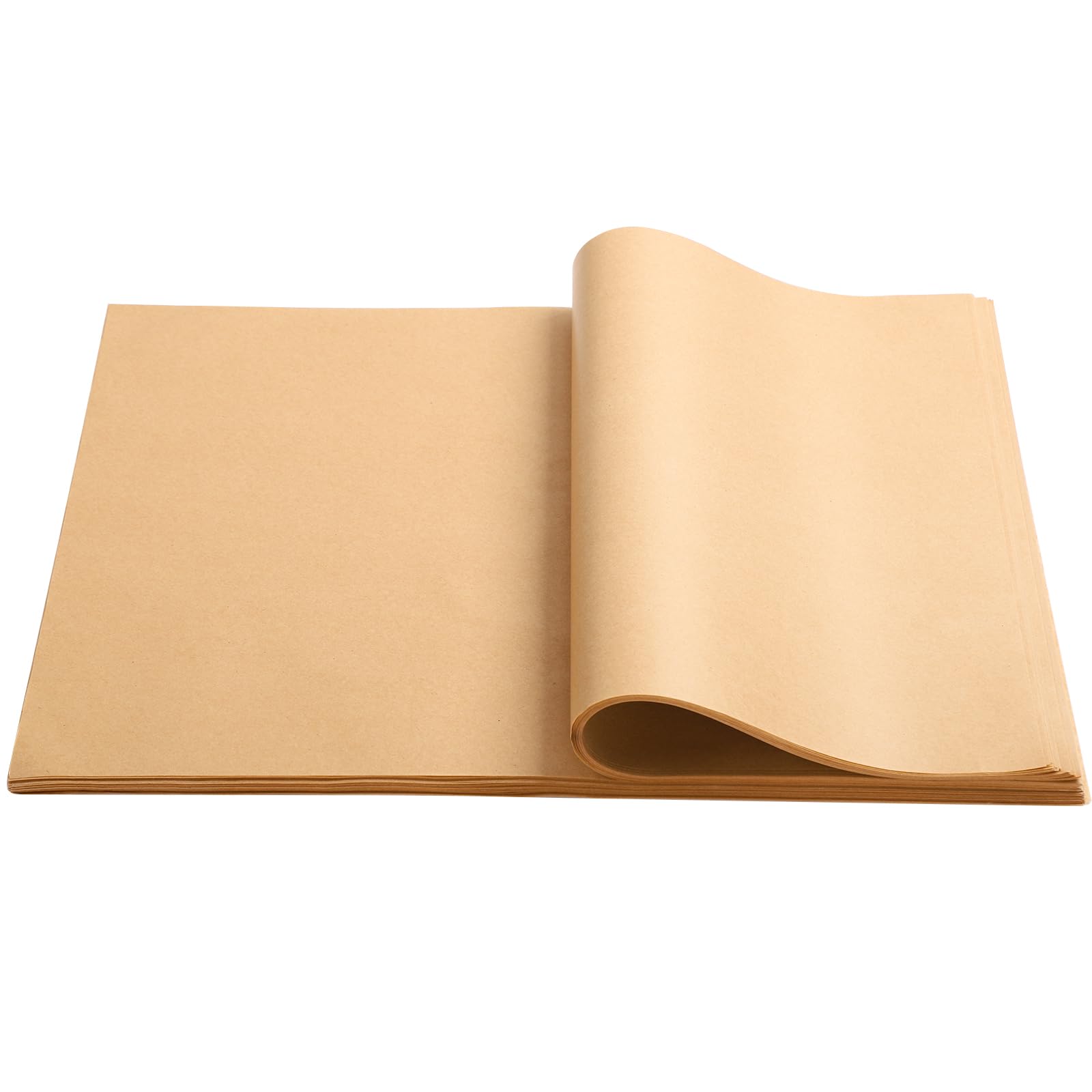Beasea Lot de 200 feuilles de papier sulfurisé non blanchi - 30,5 x 40,6 cm - Feuilles de cuisson en papier anti-adhésif