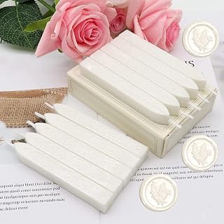 Pearl White Wax Seal Sticks, 12 Pcs, Antique Style, for Craft, Art, Wedding, Invitations, Paper Packaging