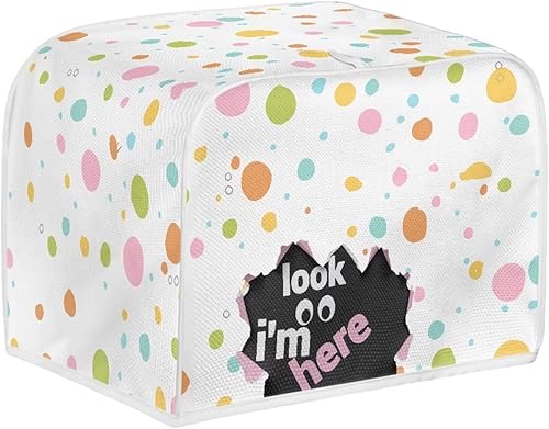 Vista 23 de doginthehole Cubierta para tostadora de libélula para cocina, fundas de electrodomésticos pequeños, estilo bohemio, para microondas, tostadora