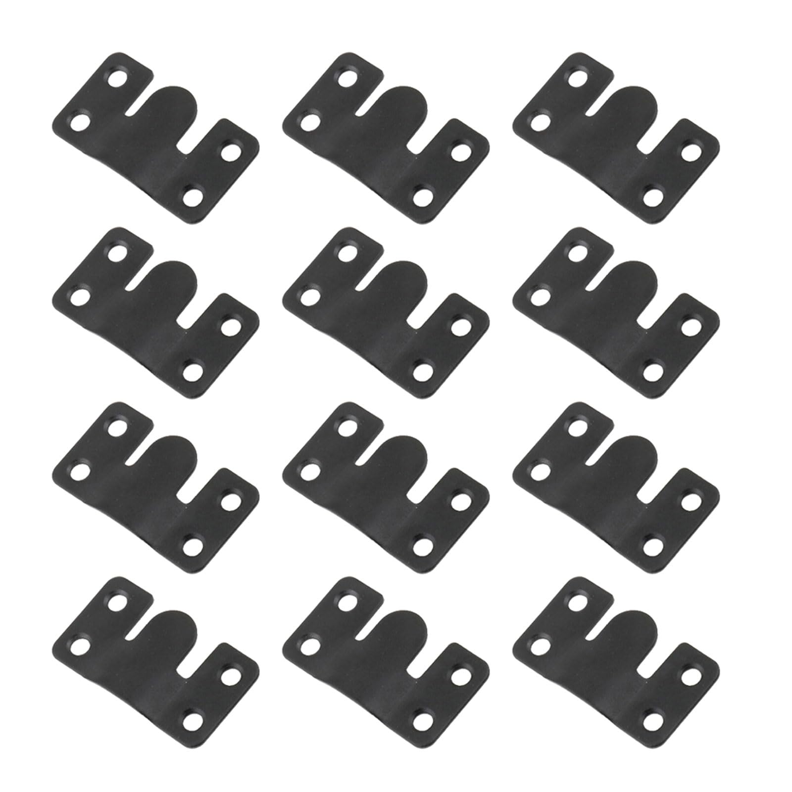 12pcs Easy Installation Flush Concealed Mount Bracket Headboard Wall Fixings Large Flush Mount Brackets Concealed Bracket