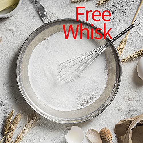 Yining Airtight Rice Containers, Bpa Free 3L Bin Dispenser With Pouring Spout, Measuring Cup For Cereal, Flour And Grain, Include A Stainless Steel Whisk And A Rice Spoon #TOP6