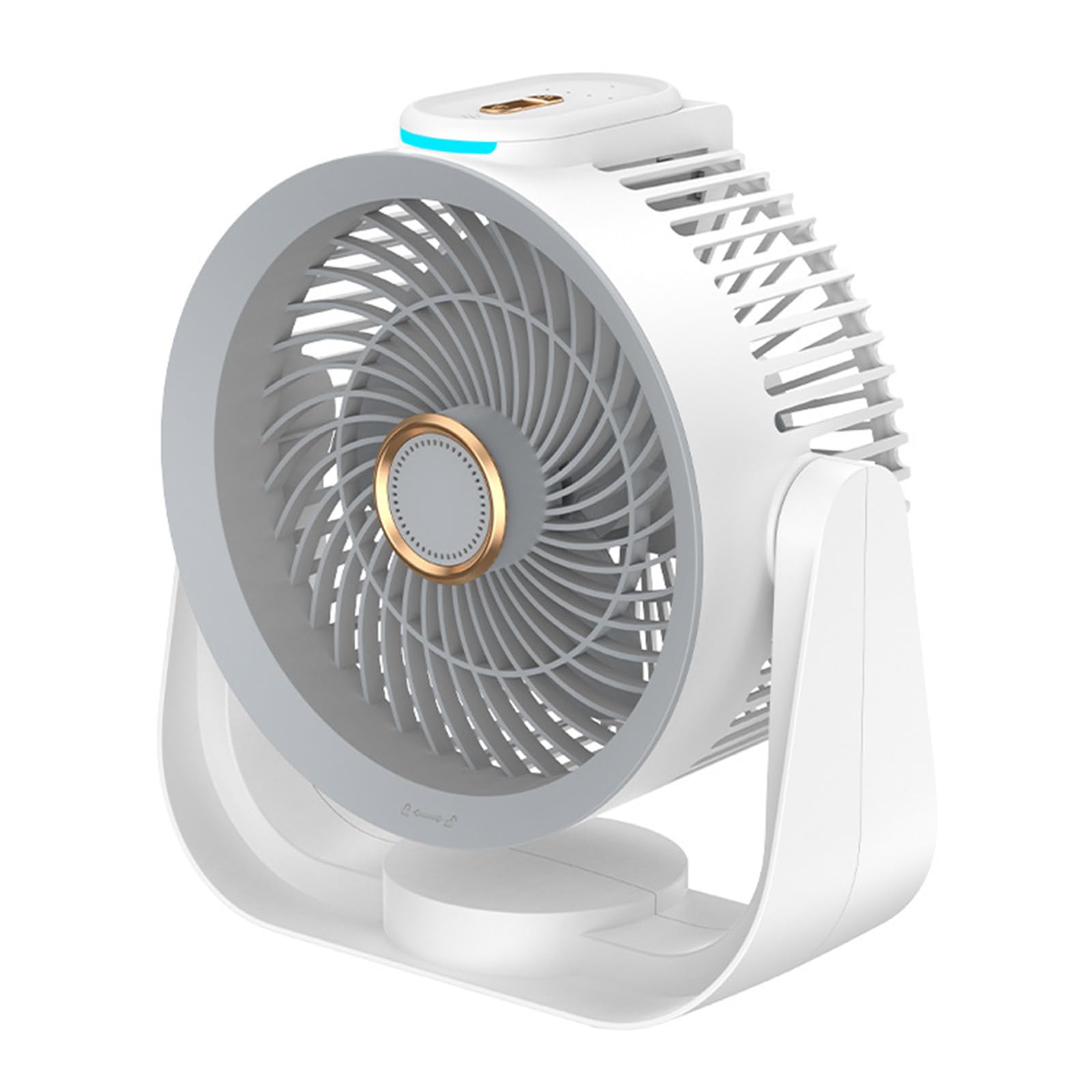Hsyzygian Desktop Electric Fan Desk Fan Cooling Solution ABS Table for Bedroom and Desk Use Bedroom