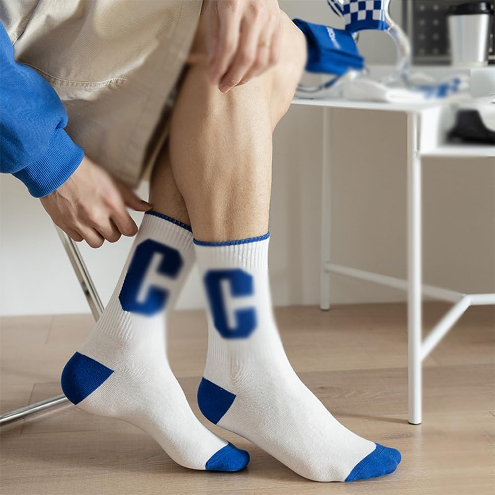 skarpetka Gekamde katoenen lange sokken 5 paar halfhoge sokken Sportlange basketbalsokken Unisex vloersokken Comfortabele hoge sokken Wygodne dopasowanie