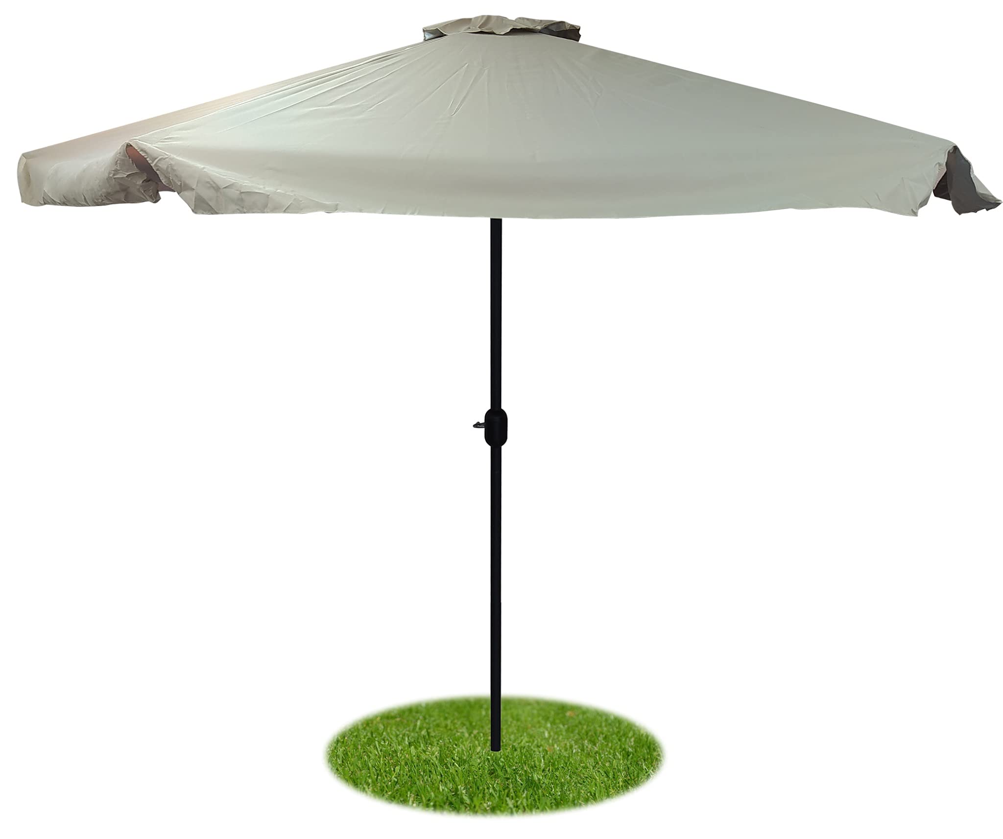 Pincho Sombrilla terraza exterior 300cm, Sombrillas Jardín Grandes con Ventana Superior, Tela Poliéster 170gr/m2, Aluminio, Protección Solar UV50