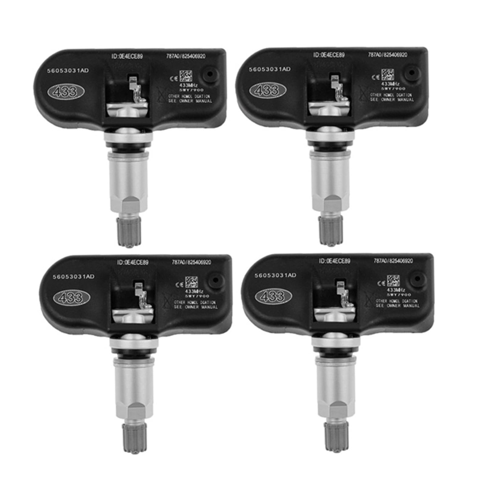 Genérico Sensor De Neumáticos Sensor de monitoreo presión neumáticos para Chrysler Sebring, para Dodge Avenger, Caliber, Journey, Grand Caravan Reemplazar(4pcs)