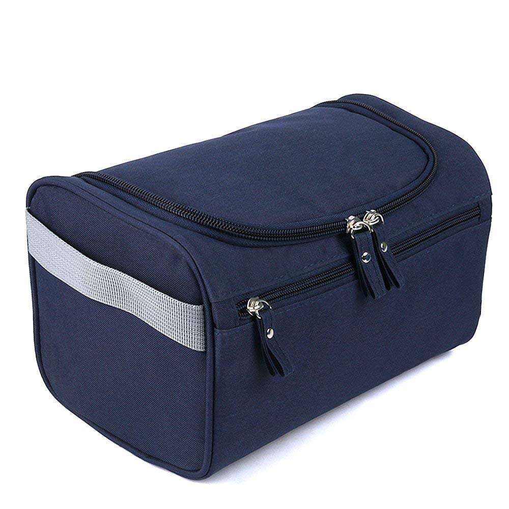 favria Hanging Travel Toiletry Bag Organizer & Bathroom Toiletry Kit Bag, Cosmetic Organizer for Women, Girls, Waterproof Makeup Pouch, Travel Storage Shaving & Makeup for Men and Women (Navy Blue)-picture-43
