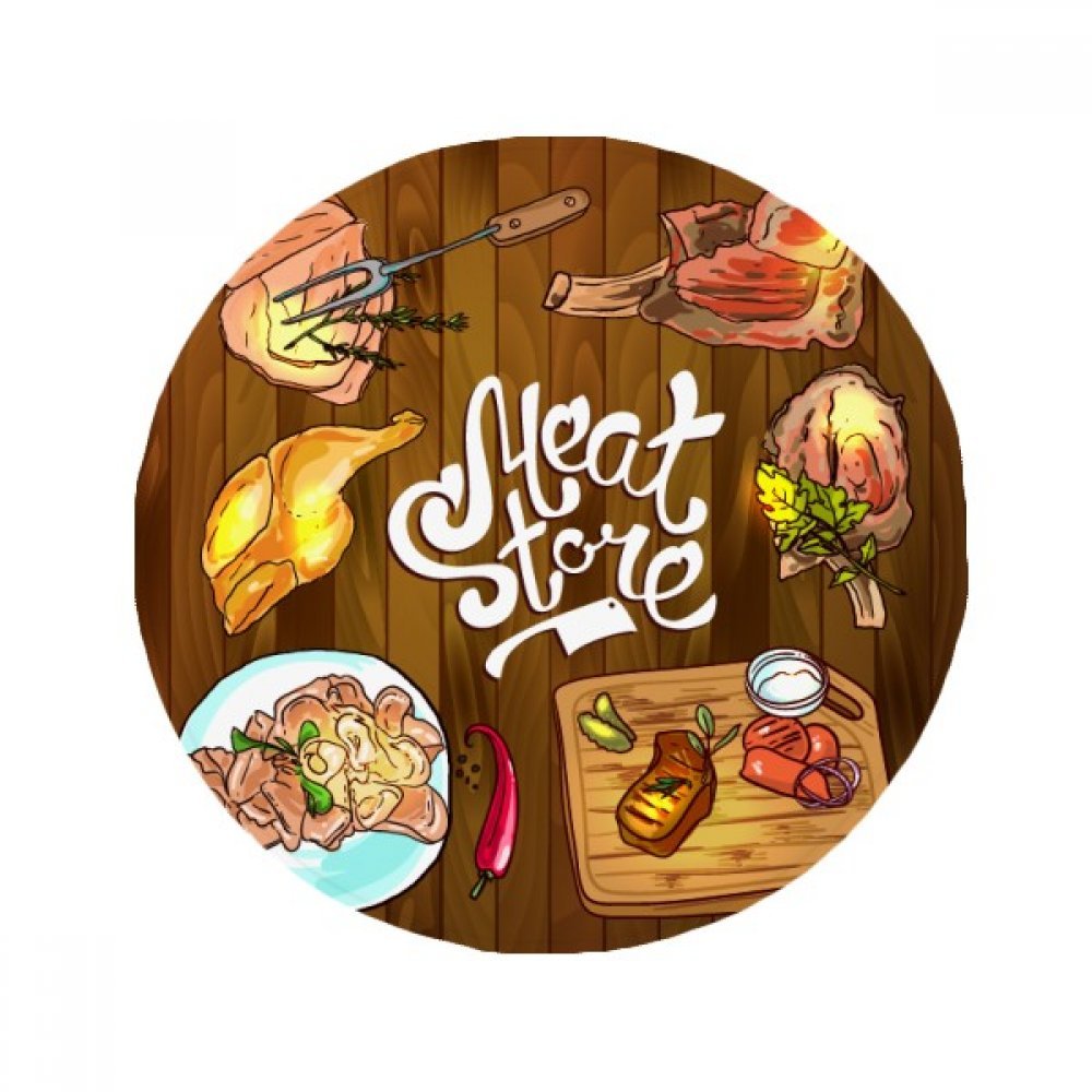 Tapis barbecue multicolore 50x50cm une idée cadeau originale pour amateurs de viande