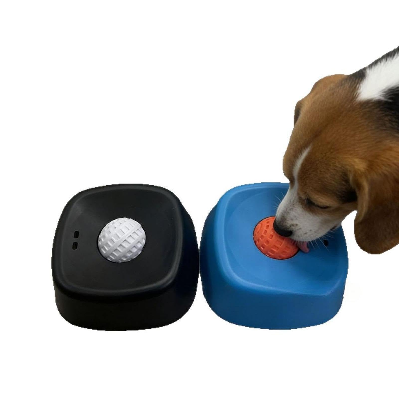 Cuenco de alimentación lenta para perros, suministros para mascotas, fácil de limpiar, juguete de enriquecimiento para lamer perros, color azul