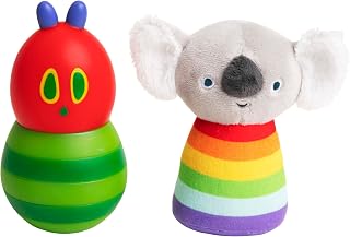 Kids Preferred Eric Carle Very Hungry Caterpillar Vinyl Jingler & Plush Koala Rattle 2 Piece to Set for Infant and Baby Boys and Girls