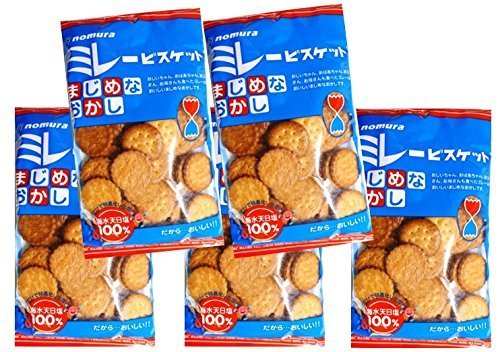 神戸乾物本舗　豆力（開発品） ミレービスケット　まじめミレー（塩入）130ｇ　【５袋セット】
