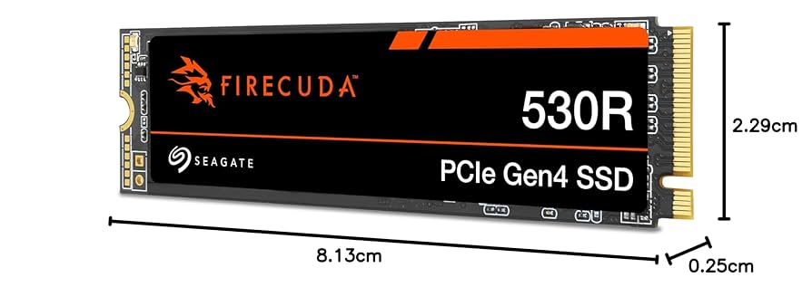 内蔵型SSD Seagate FireCuda 530 PCIe Gen4 SSD 2TB Seagate FireCuda 530R SSD 2TB Internal Solid State Drive - M