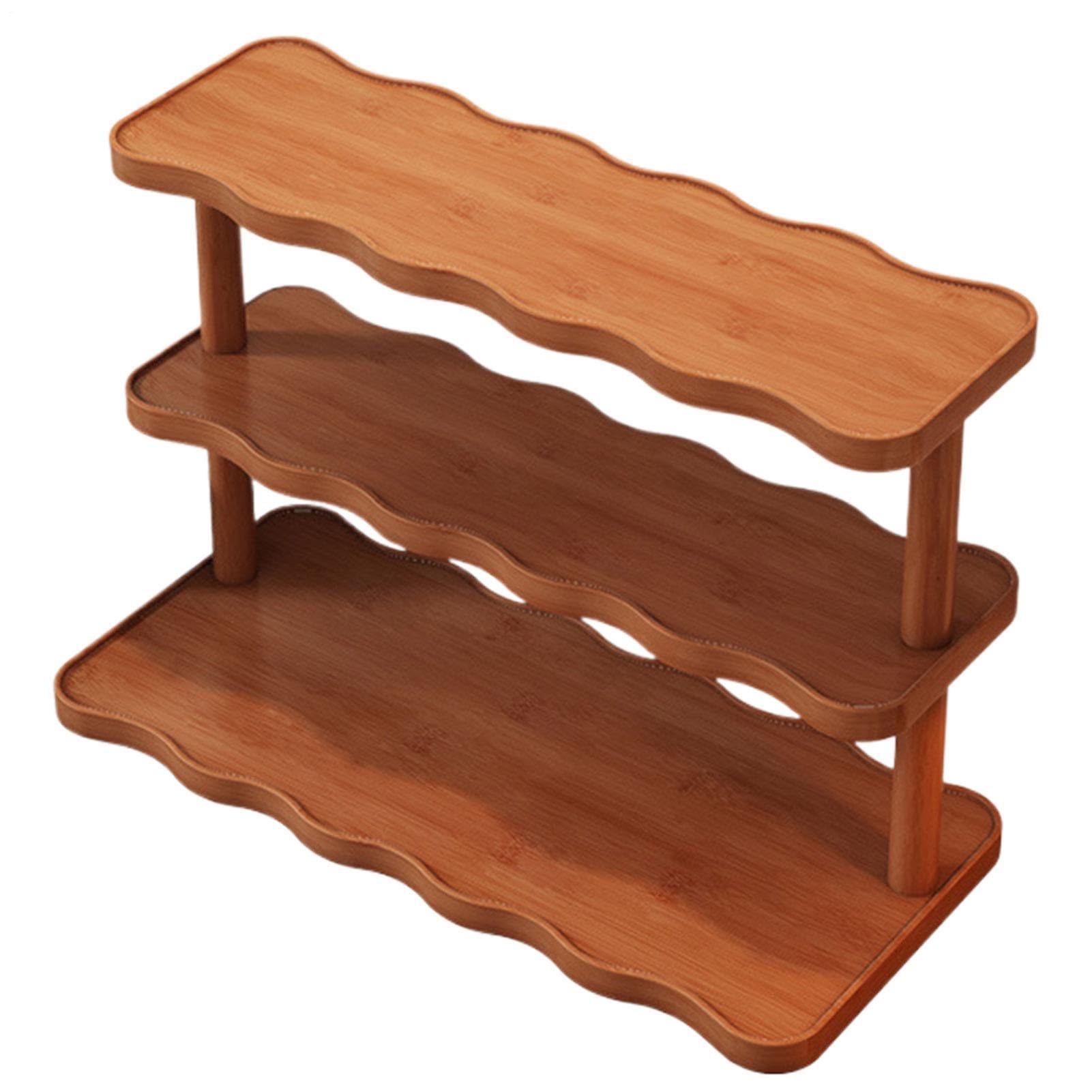 Generico Porte-tasses à café - Étagère de table multifonction en bois