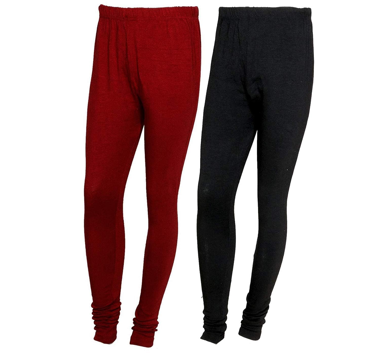 NE Collection Women Relaxed Woollen Legging (Black and Maroon)-picture-33