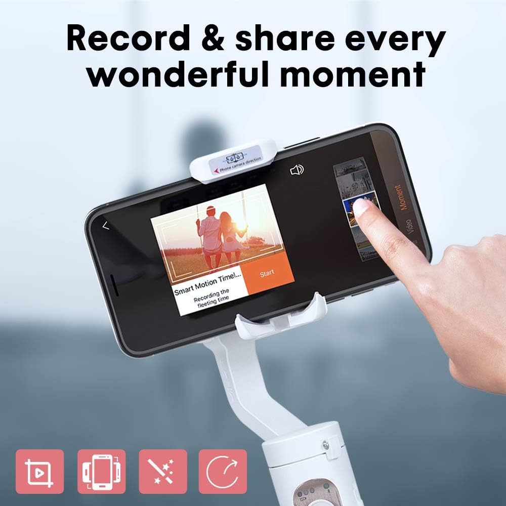 Blасk Frіdау - 40% оƒƒ 3 Axis Gimbal Stabilizer for iPhone 12 11 Pro Max XS X - 0.57lbs Lightweight & Foldable Handheld Gimbal Stabilizer for Smartphone 3D Inception Dolly Zoom Time-Lapse Vlog Youtube Video -Hohem iSteady X Wееklу Tор Sаlе 3 Axis Gimbal Stabilizer for iPhone 12 11 Pro Max XS X - 0.57lbs Lightweight & Foldable Handheld Gimbal Stabilizer for Smartphone 3D Inception Dolly Zoom Time-Lapse Vlog Youtube Video -Hohem iSteady X