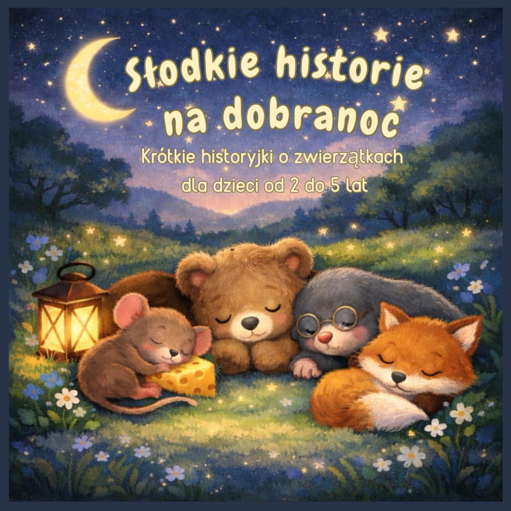 Słodkie historie na dobranoc: Krótkie historyjki o zwierzątkach dla dzieci od 2 do 5 lat