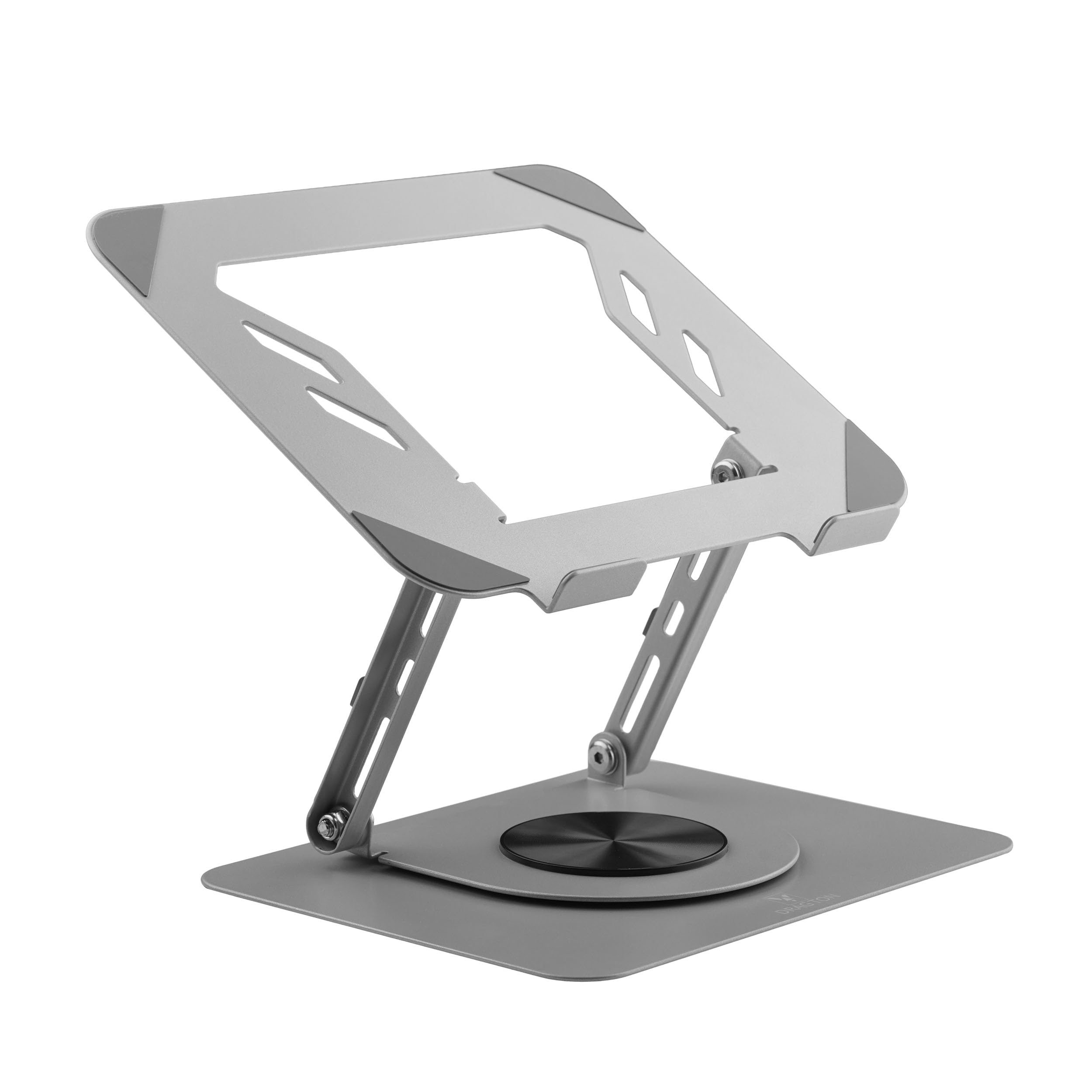 Drag TON, Laptop Stand 360° Rotatable Silver Specially for MacBook,Up to 17 inch,360° Rotatable, Foldable, Multi-Angle Adjustable Laptop Stand, Modern, Anti-Slip Silicone Pads (Without Fan)-image-48