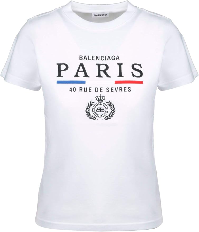 Amazon.com: Balenciaga 578133TGV489000 - Camiseta blanca para mujer, L :  Ropa, Zapatos y Joyería