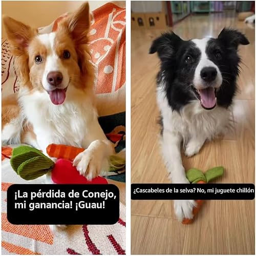 MewaJump Dog Squeaky Chew Toys for Aggressive Chewers — detail view