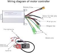 BuyWeek Elektromos Roller Vezérlő Műszerfal Szett Xiaomi M365 Kompatibilis 36V 350W Motor Fékkar Burkolat Kit Ezüst 4