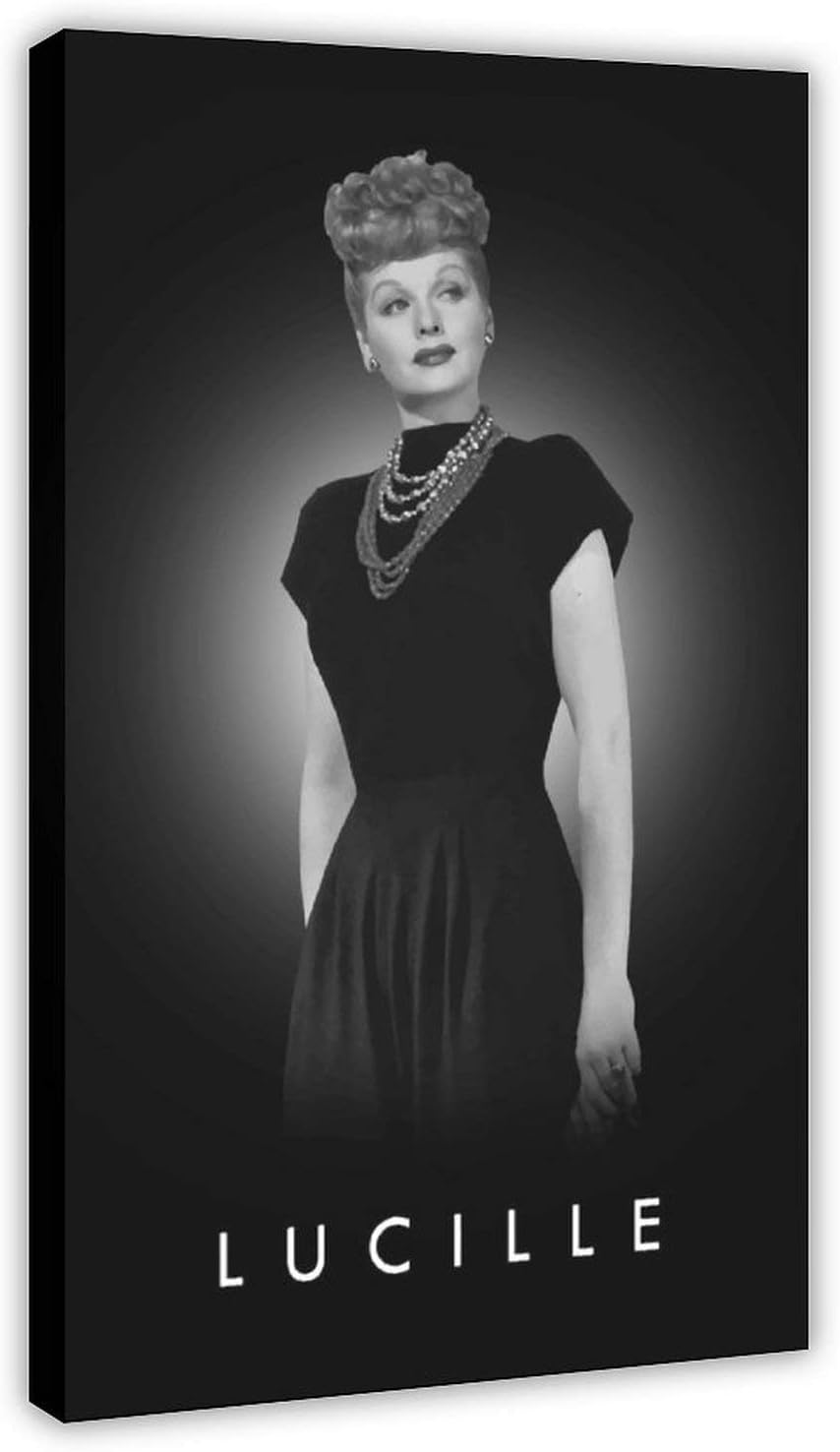 Lucille Ball Classic Black Poster: Attractive Wall Dominican