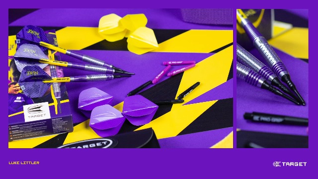 Target Darts Luke Littler Set de Dardos de Punta Blanda de Latón