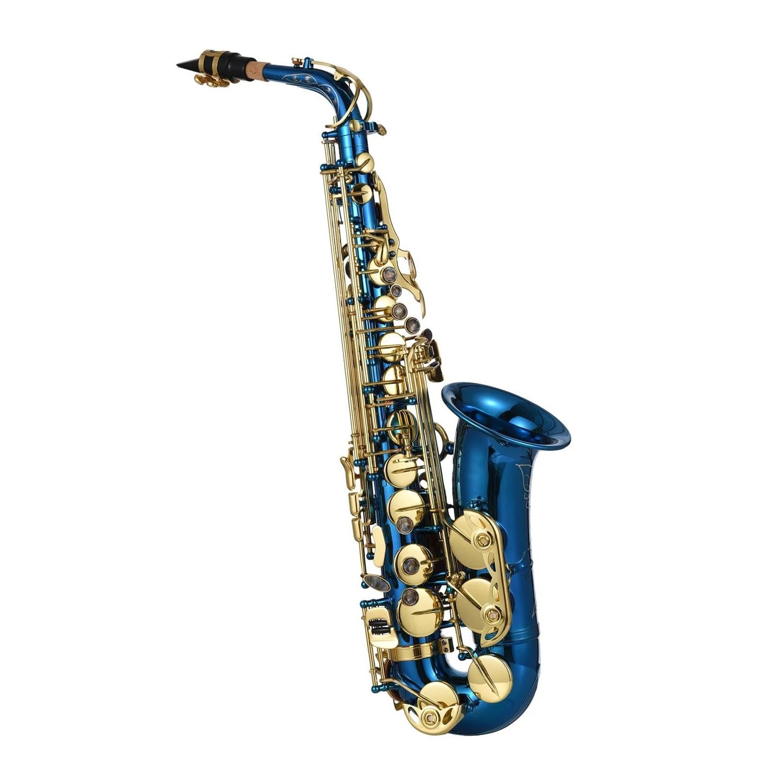 Sassofono Contralto In Ottone Inciso Mib Mib Sax Con Bottoni In Conchiglia Di Abalone Strumento A Fiato Con Custodia Guanti Cintura In Tessuto Spazzola