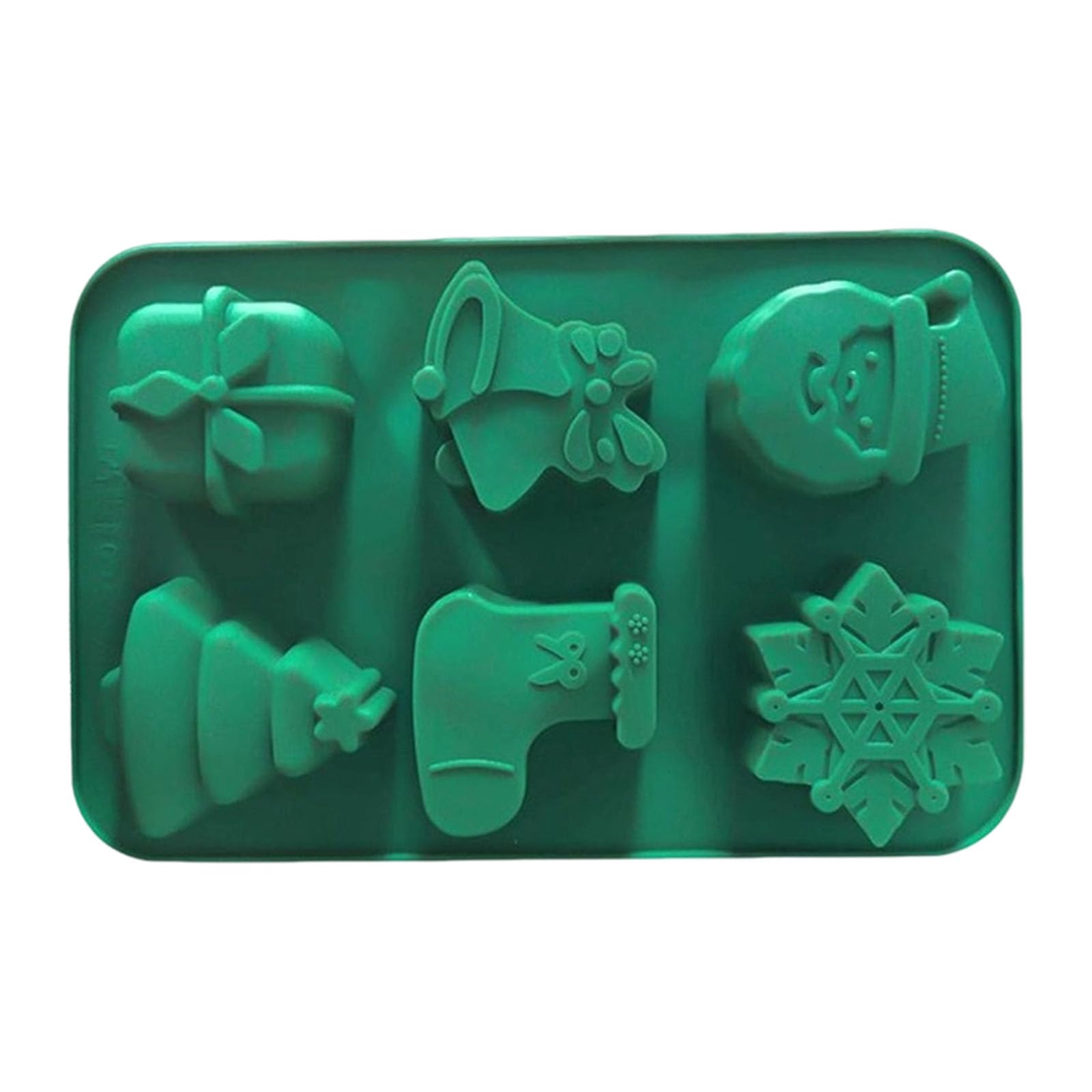 Christmas Baking Molds Flexible Silicones Chocolate Candy Maker Tray with Easy Releases Design Holiday Shape Silicones Cake Decorations Molds