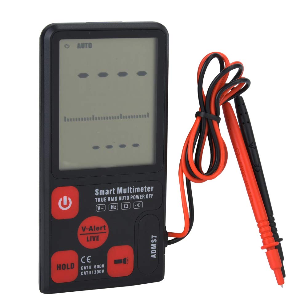 Multimetro, multimetro digitale, BSIDE ADMS7 Display LCD automatico portatile Multimetro digitale 6000 conteggi