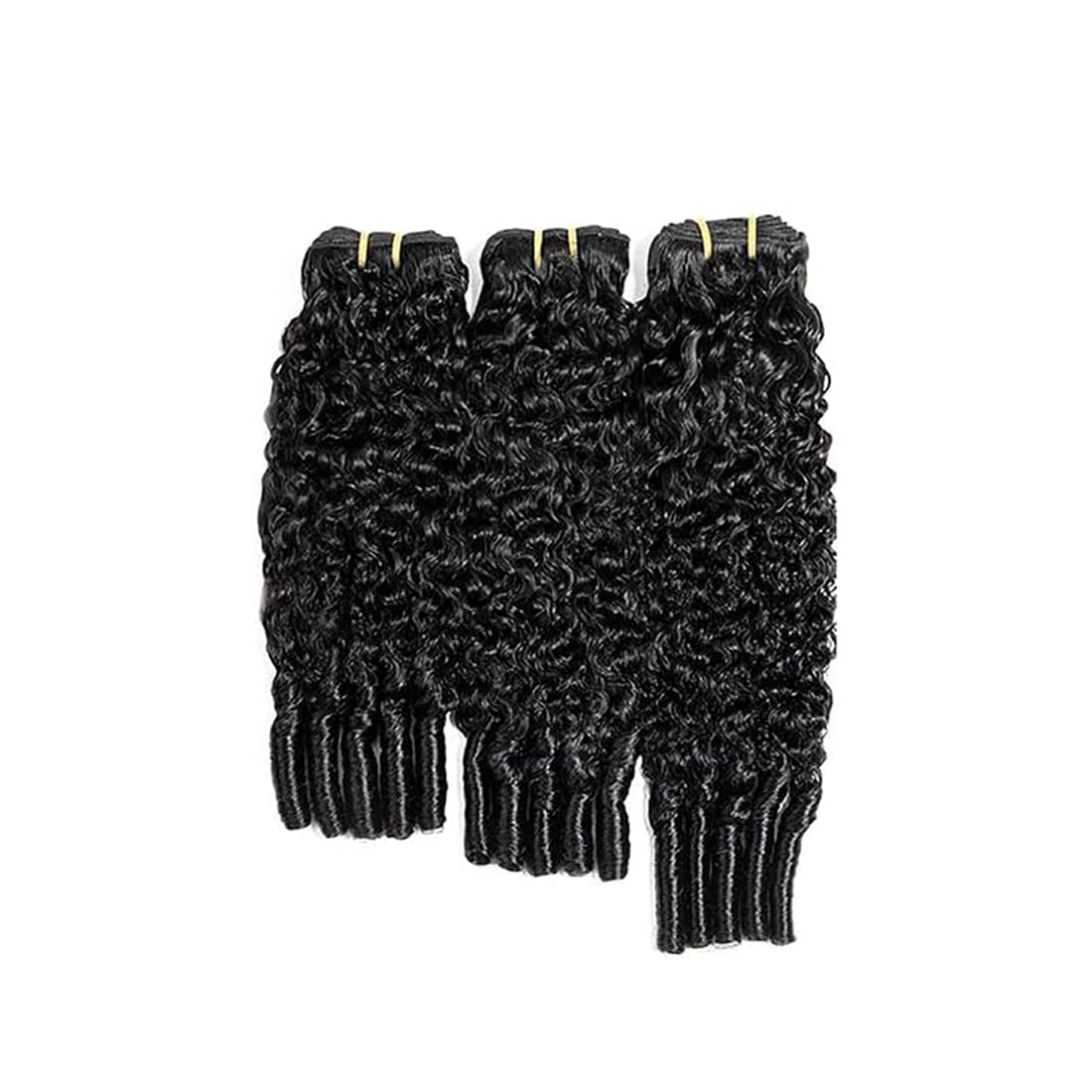 Tissage Naturel Cheveux Humain Burmese Curly Wave Bundles Human Hair Extensions Cheveux Naturel Unprocessed Remy Double Weft 50g/Pcs 3 Bundles Per Pack Couleur Naturelle 28 30 32 Inch