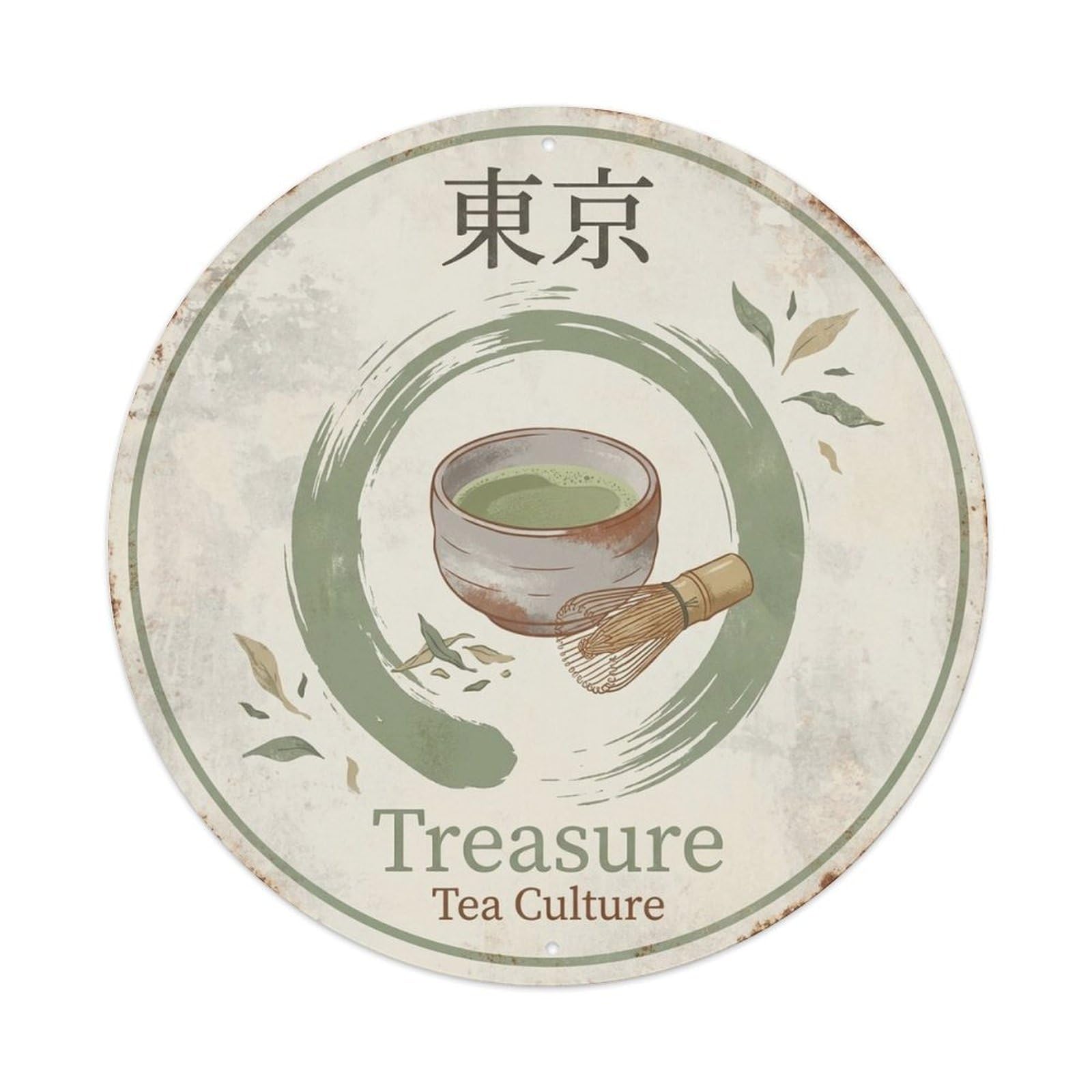 Tokyo Japan Heritage Travel Historic Old Town Metal Tin Sign