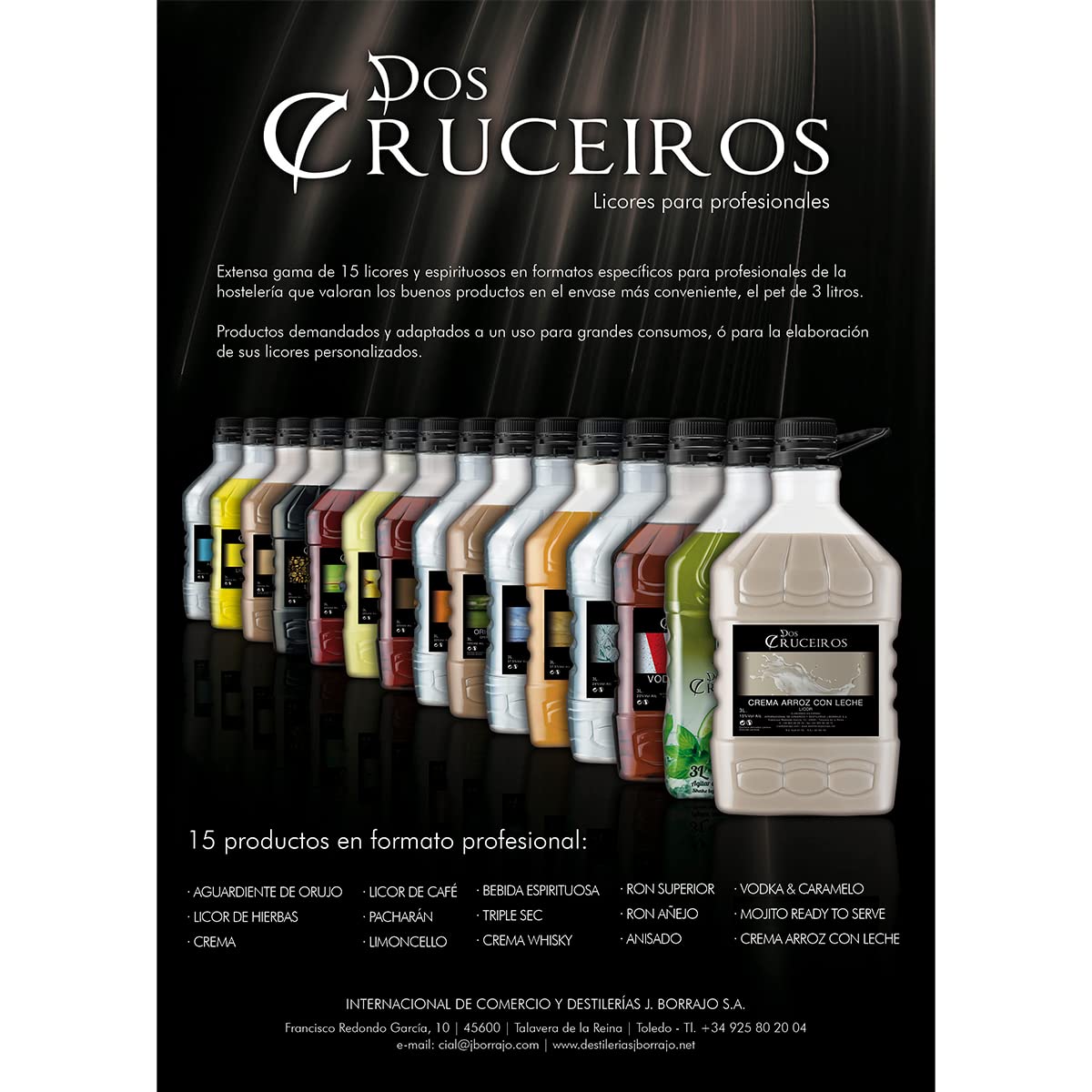DOS CRUCEIROS Aguardiente de Orujo - 3 L