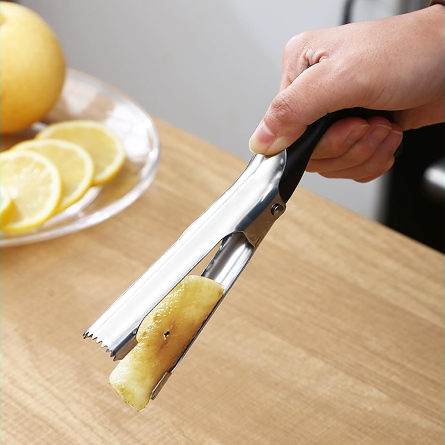 Vide-Pomme Rouge - Acier Inoxydable - Lame Dentelée - Cuisine Maison