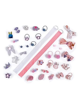 Yellow Chimes 36 Pcs Set of Hair Accessories for Kids with Hair Clips and Hair Band Assortment Gift Set for Kids Girls (Pack of 36)