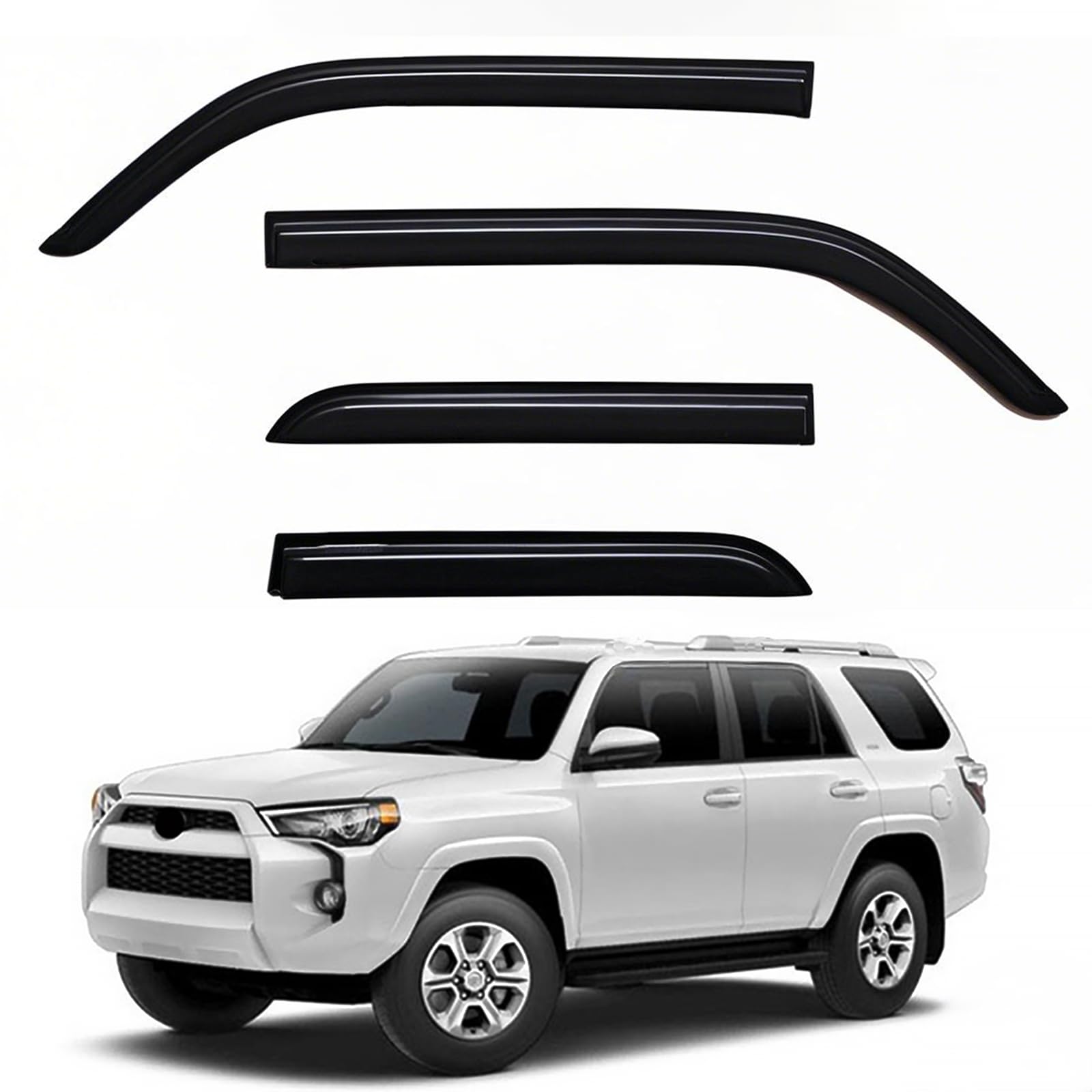 Window Visors Rain Guards fits 2010-2024 4Runner, Window Wind ...