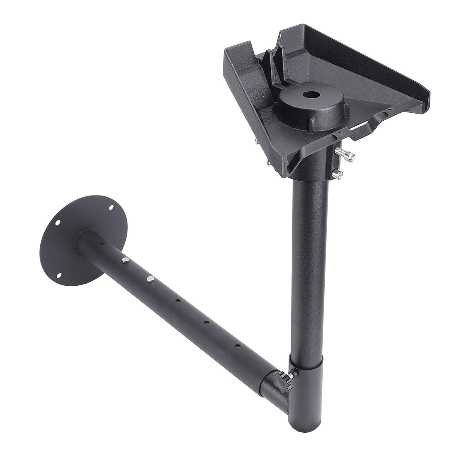 FTVOGUE Supporto a Parete Lungo Regolabile per Satellite Rettangolare, Acciaio Legato, Rotazione a 360 Gradi, Installazione , Gestione Cavi per Kit Internet Gen 3 RE V4