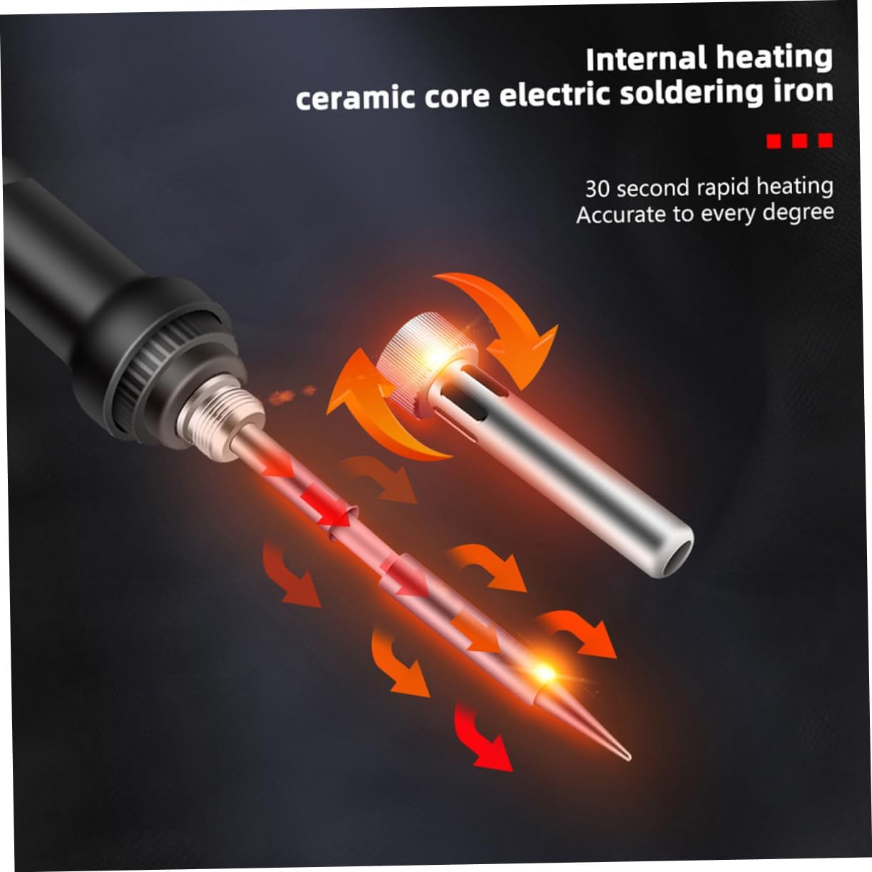 Professional Soldering Iron Set Multimeter Tool Kit Heat-controlled Portable for Diy Repair Jewelry