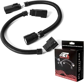 2Pcs 12" 8 Pin Oxygen Sensor Extension Harness Wires for 2015-2024 Dodge Charger/Challenger Hellcat 6.2L V8 Rectangular Connector Front