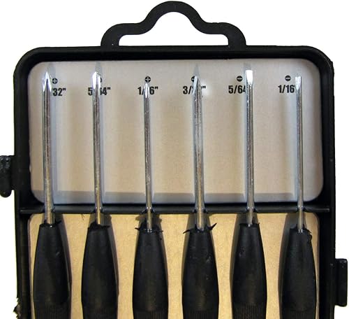 Miniatura 3 de Treasure Gurus - Juego de destornilladores de cabeza plana Phillips, 6 piezas, mini precisión, kit de herramientas manuales para reparación de