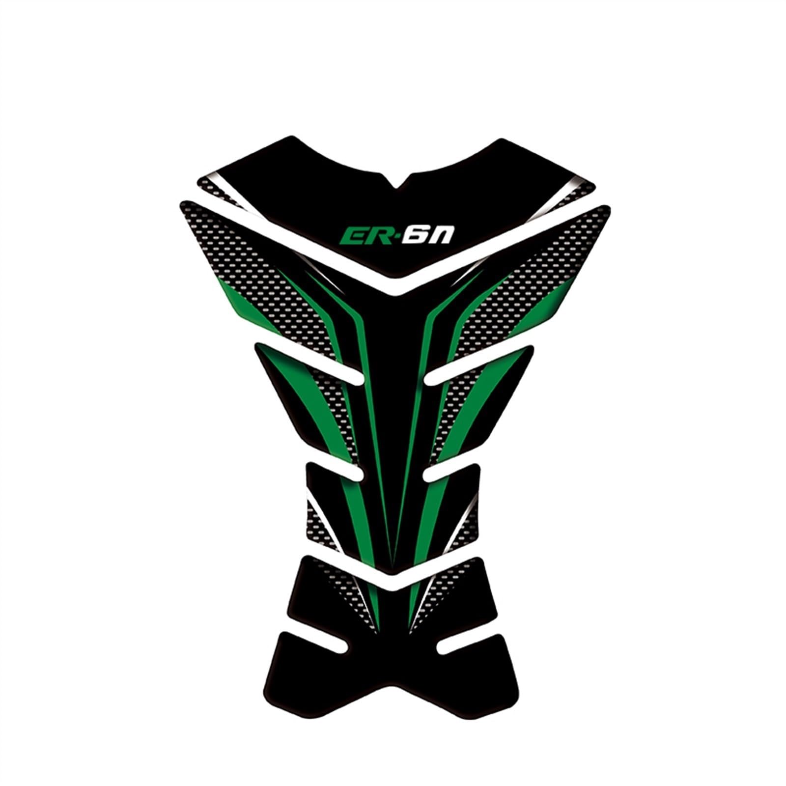 Motorcycle Sticker Emblem Protection Tank Pad Decal Fishbone for Kawasaki for ER6N for ER-6N All Years Protection(Color1)