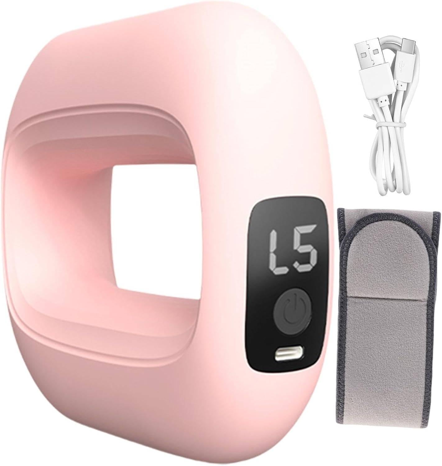 Handheld Percussion Muscle Ring Massager – Deep Tissue Mini Massage Gun with 8-Speed Settings & Strap – Full Body Pain Relief & Relaxation for Men & Women"