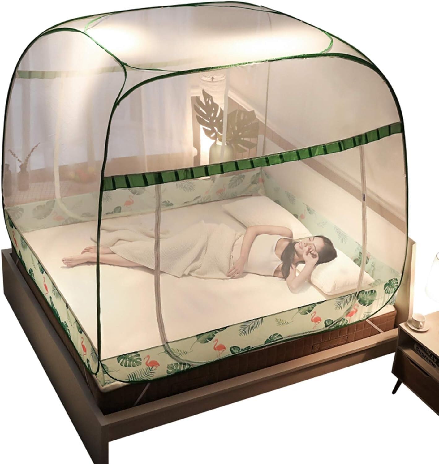 Moustiquaire tente de lit pliable grande taille anti-moustique camping
